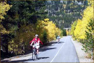 Biking on the famous Summit County bike path